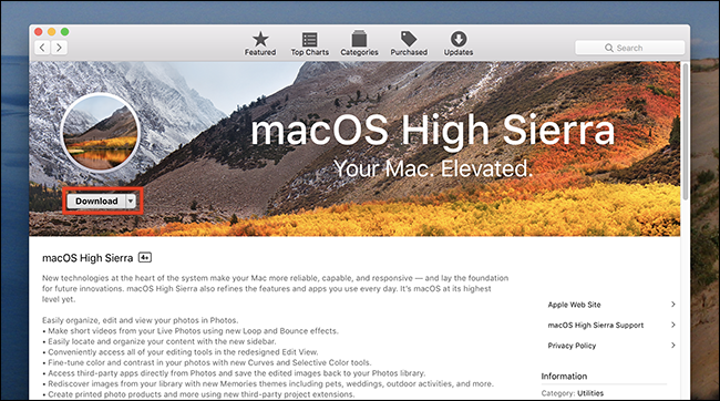 os x sierra download for windows